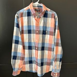 *3 FOR $12* Express Plaid Button Down Shirt